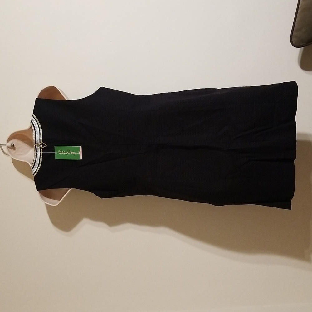 💃🕺Hp💃🕺Lilly pulitzer black Mila shift dress - Picture 10 of 17